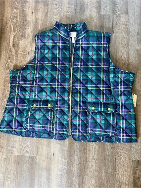 St. John's Bay‎ Women's Plus Size Midweight Quilted Vest-Size 4X